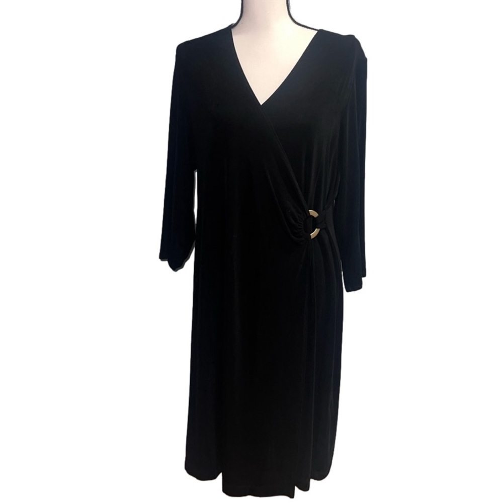 Chico’s- Ling sleeve black dress